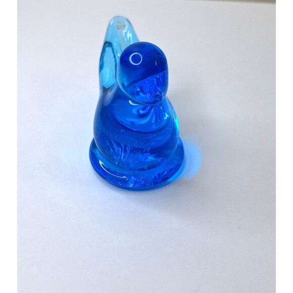 Vintge 1990 Blue Bird Ron Roy Signed Paper Weight Collectible Art Round Base - Picture 2 of 8